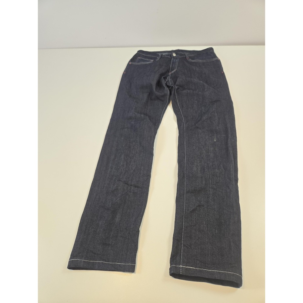 Blue Delta Custom Jeans Mens 31x31 Dark Wash Indigo Denim Straight Leg Made USA
